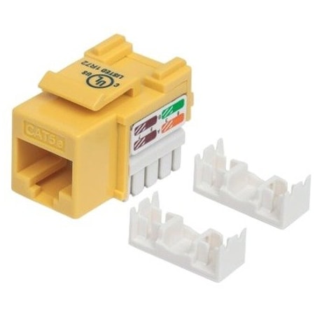 Intellinet Network Solutions Cat5E Yellow Keystone Jack Utp 210133